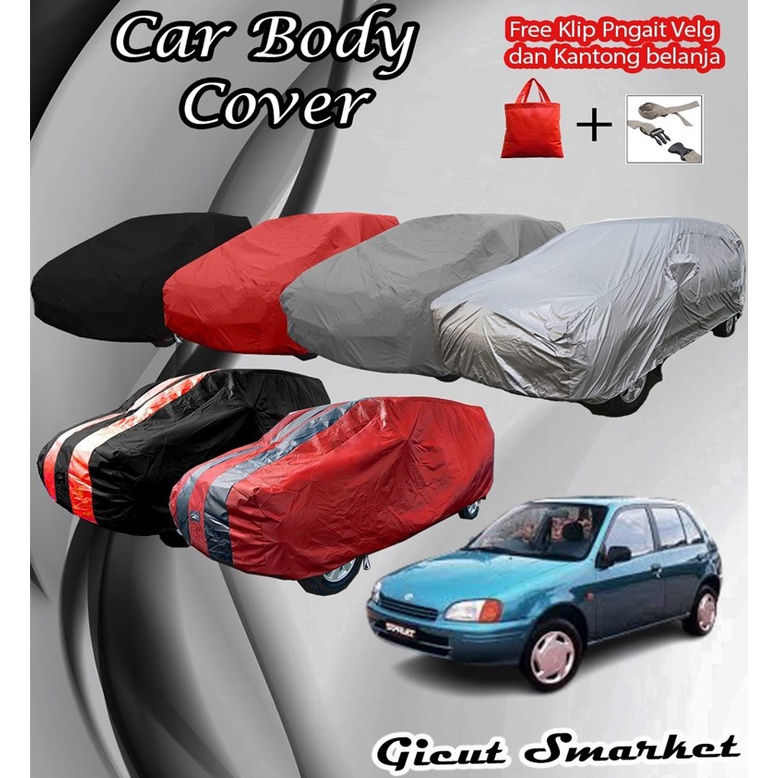 selimut sarung cover body mobil toyota starlet free pengikat ban