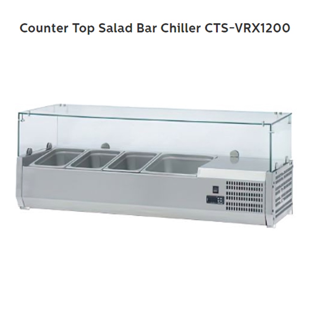 FOMAC Counter Top Salad Bar Chiller CTS-VRX1200 - Wadah Pendingin Salad