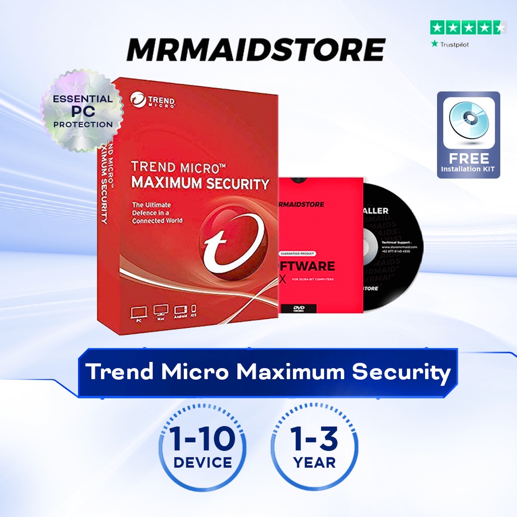 Antivirus Trend Micro Maximum Security - ORIGINAL Lastest Version