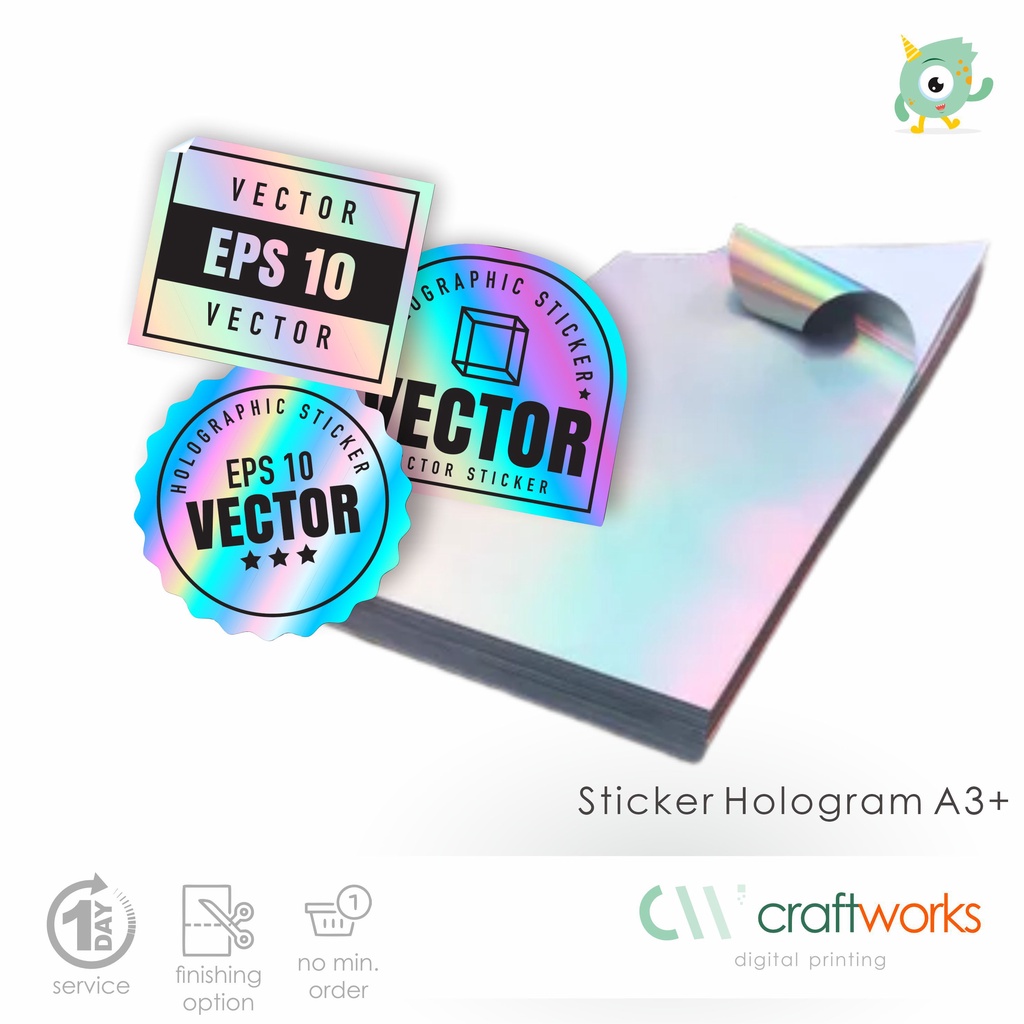 

CETAK STICKER HOLOGRAM DIGITAL PRINTING A3+