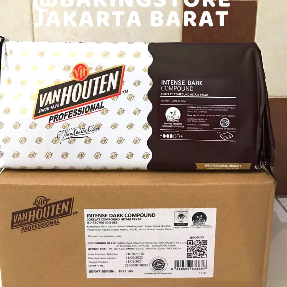 ♗ Van Houten Dark Compound Intense 1 kg | Coklat Batang Van Houten ♣