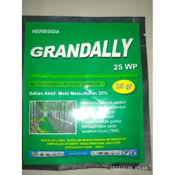 Jual HERBISIDA GRANDALLY 25 WP 25 GRAM | Shopee Indonesia