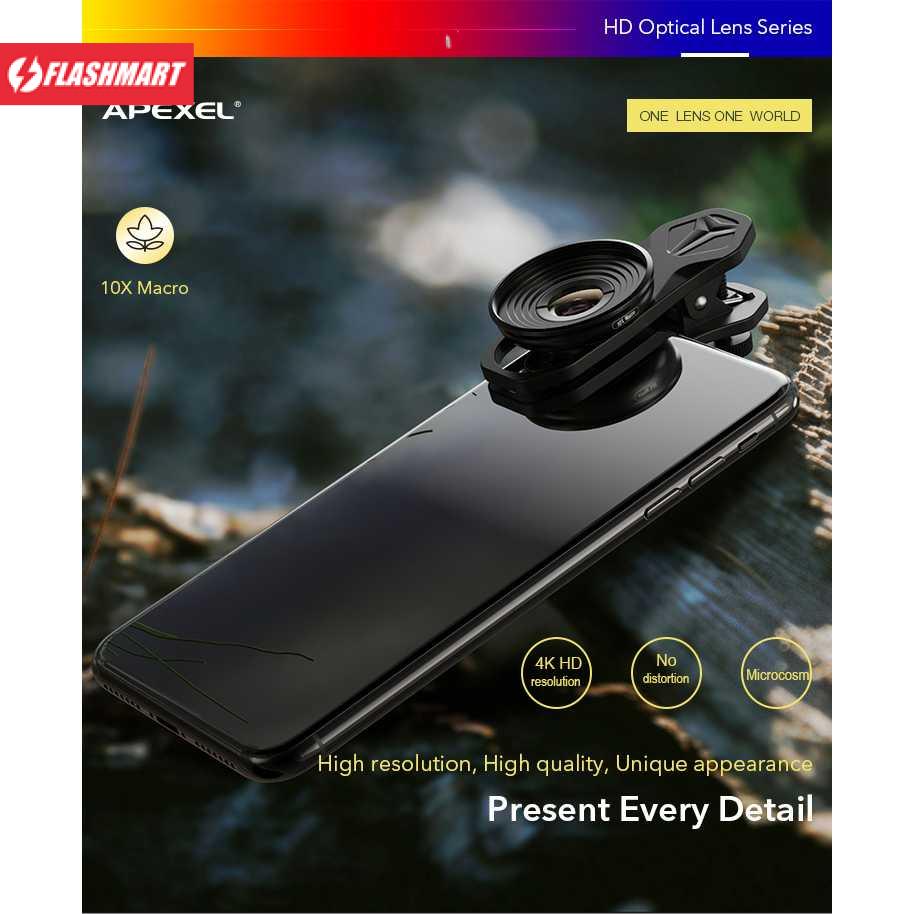 Flashmart Lensa Kamera Smartphone Universal Clip 10X Macro Lens - APL-HB10X