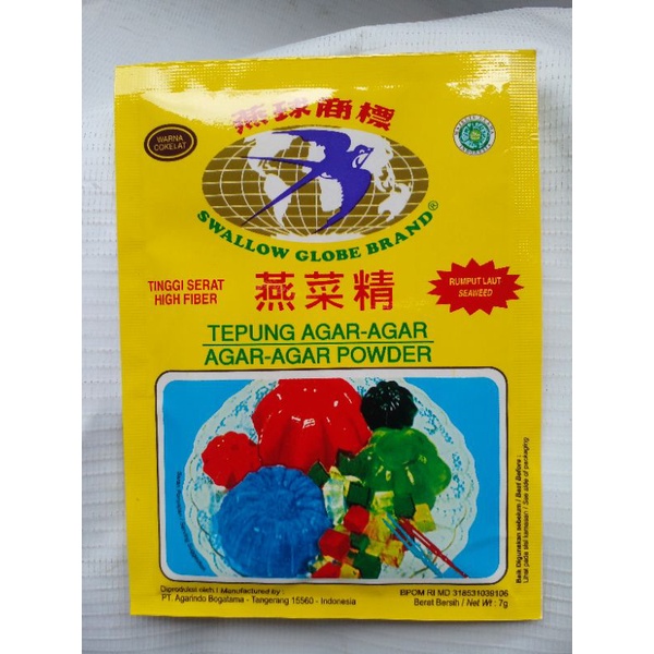 

Tepung Agar Agar Powder 7g Globe