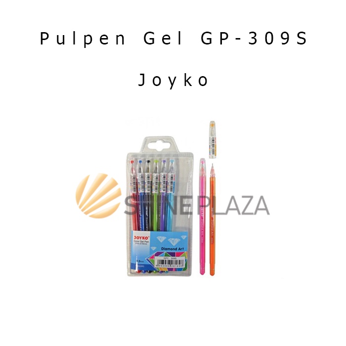 

Color Gel Pen Joyko Diamond Art Colors Set GPC-309S 0.5mm - Pulpen Pena Bolpen Warna 0,5 mm