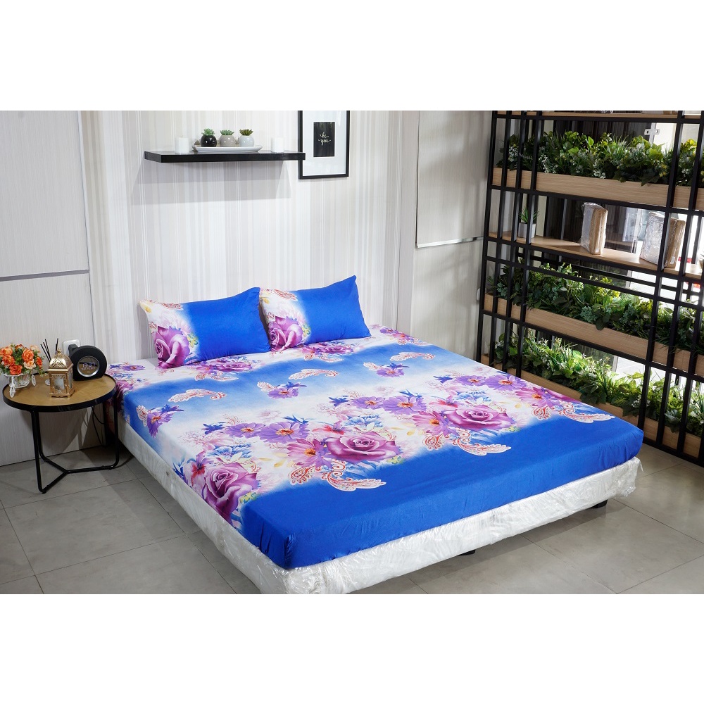 Idola Style Veronica Sprei 100 / 120 Micro Print Tinggi 20 cm MP-8076