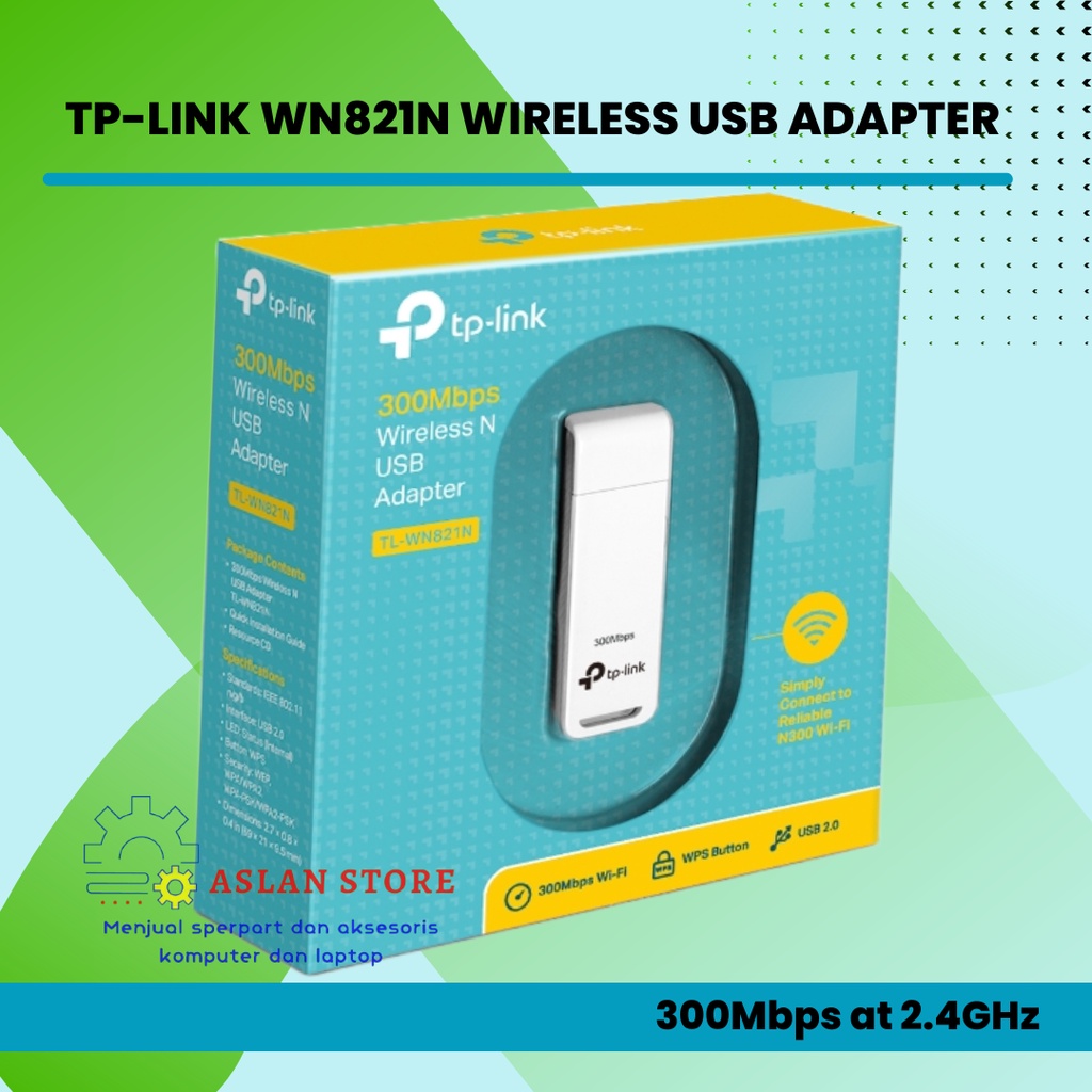 TP-LINK USB WIFI TL-WN821N 300Mbps Wireless N USB Adapter TP Link