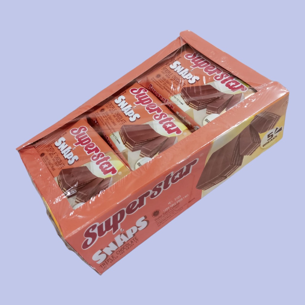 

Superstar Snaps Wafer Coklat 18 gr (12 pcs/box]