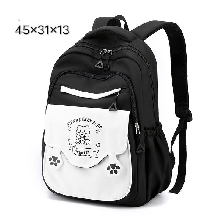 TAS RANSEL ANAK SEKOLAH STRAWBERRY BEAR / TAS RANSEL ANAK PEREMPUAN / TAS RANSEL ANAK CEWEK SD SMP / TAS RANSEL ANAK KARAKTER / TAS RANSEL ANAK PEREMPUAN SD SMP / TAS ANAK PEREMPUAN TERBARU 2023