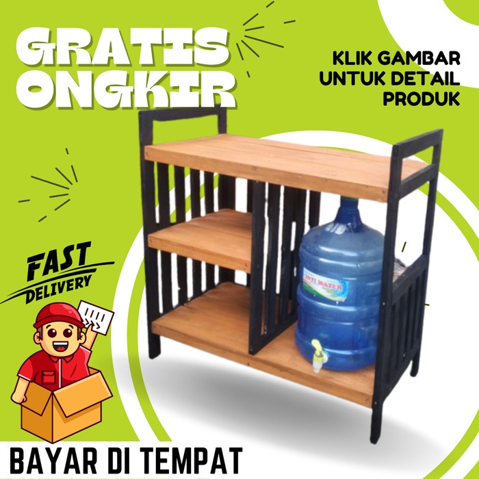 Terlaris Rak Meja Kompor Kayu