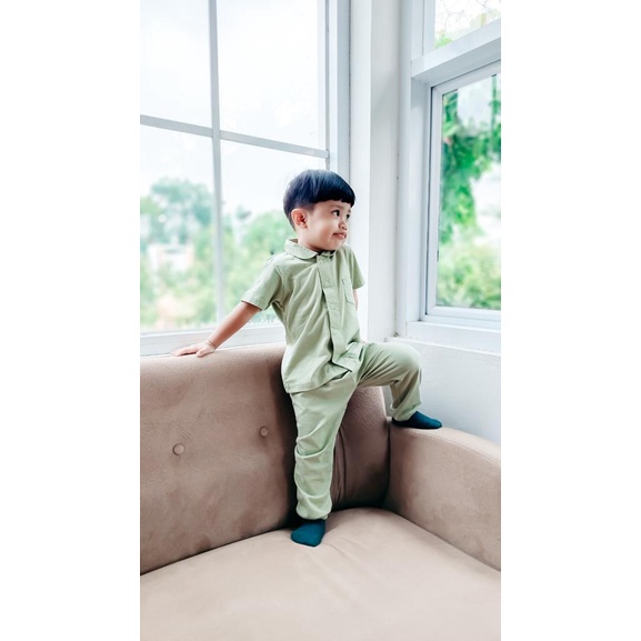 MD - Keola Setelan Anak Piyama Good Night / Setelan Anak Kasual Premium Baju Tidur Anak