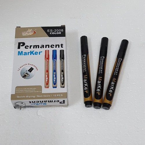 SPIDOL PERMANENT/PERMANENT MARKER ESCO-2008 TINTA HITAM MURAH