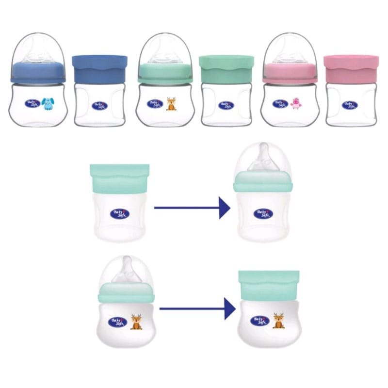 Baby Safe WNC2 Bottle Susu &amp; Container Set Isi 2 pc