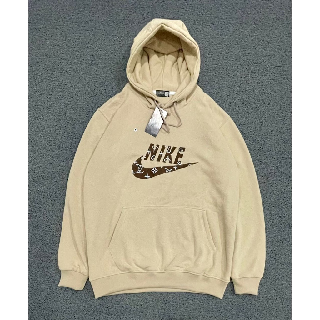 Jaket hoodie NIKE AIR cream  - sweater hoodie pria wanita premium  full tag