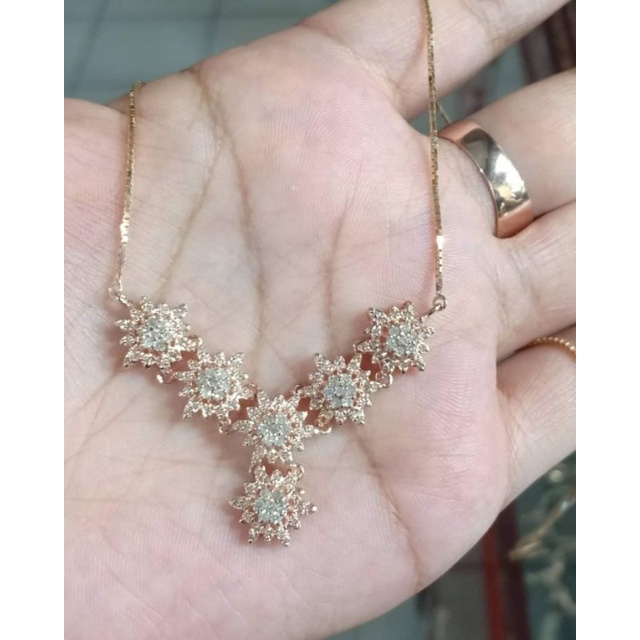 Kalung tura Bintang Laut berlian medan asli