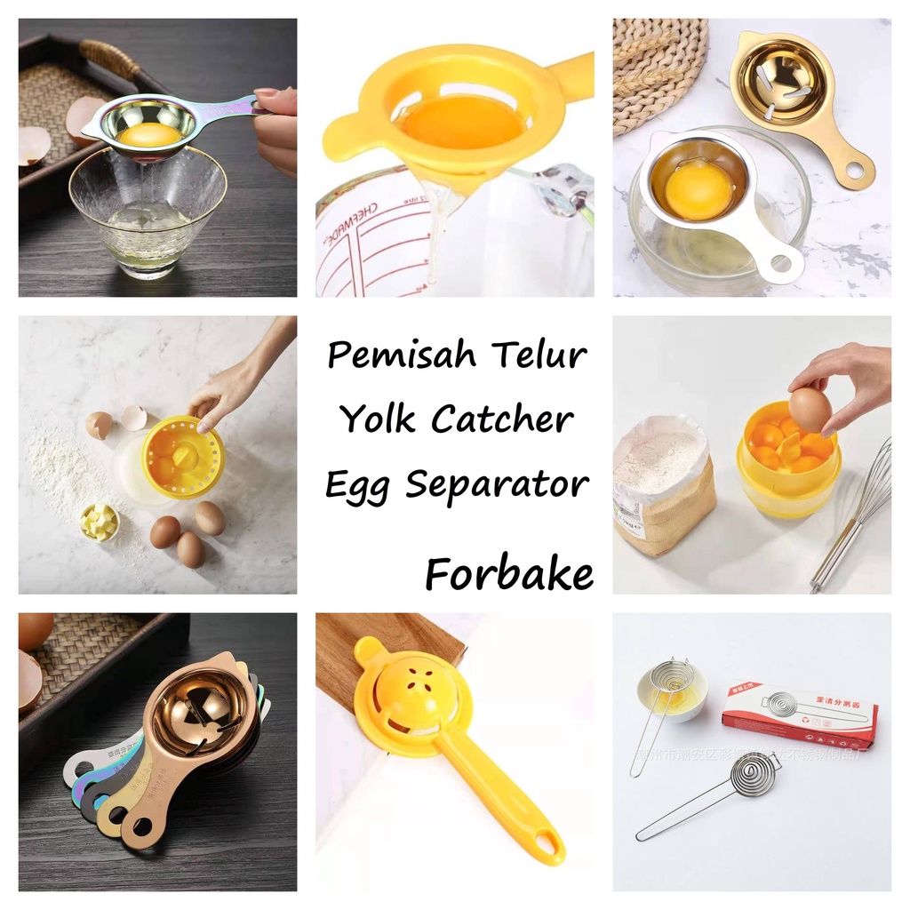 Egg Yolk Separator Bowl Pemisah Kuning Telur Egg Separator Catcher