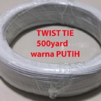 

Kabel Kawat Ikat ( Twist Tie ) PUTIH 500 yard - pengikat kabel - magic rajaav77 Ayo Beli