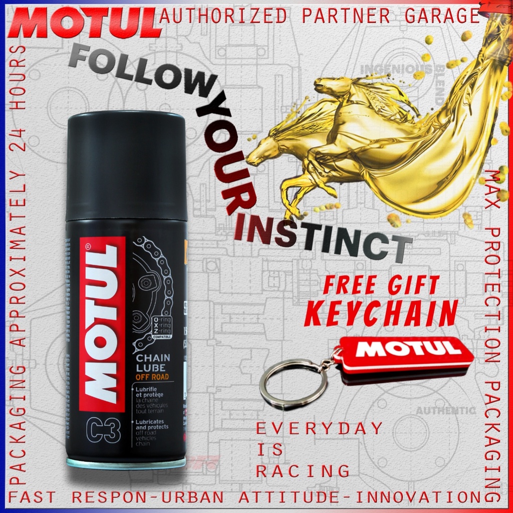 MOTUL C2 &amp; C3 CHAIN LUBE ROAD 150ml  OLI MOTOR IMPORT ORIGINAL