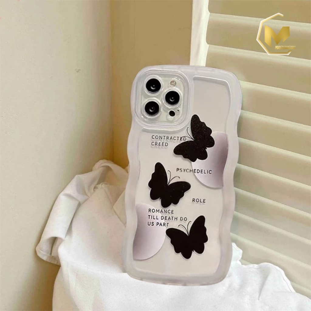 SS144 SOFTCASE SILIKON MOTIF KUPU KUPU HITAM FOR OPPO F1S A59 F5 YOUTH F7 F11 RENO 4 4F F17 5 5F F19 PRO 6 7 8 7Z 8Z 8T 9 PRO MA4051