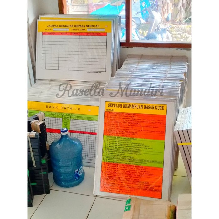 

ABSENSI SISWA 40x60-PAPAN DATA SEKOLAH TK RA PAUD SD MI SMP MTS SMA