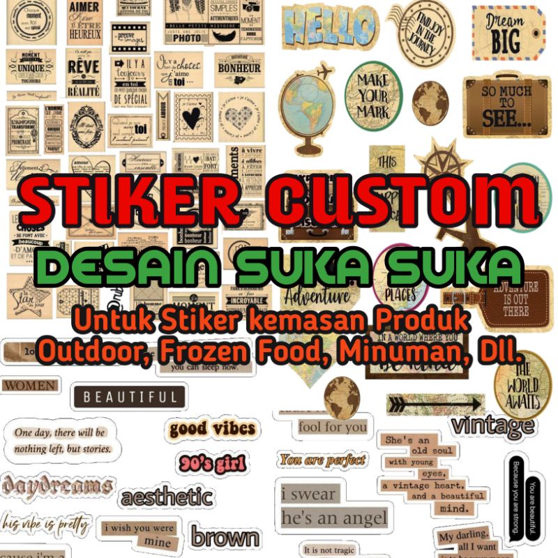

Stiker / Merk Produk Custom