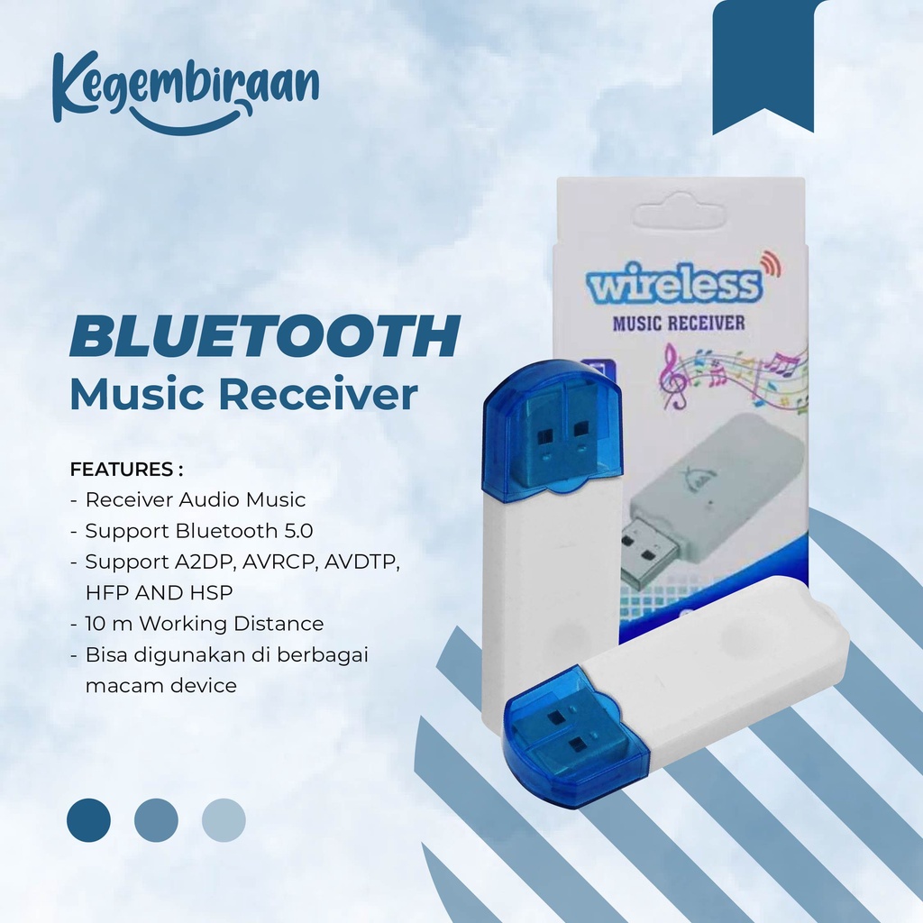 Usb Dongle Bluetooth Speaker Mobil BT Reciever Music
