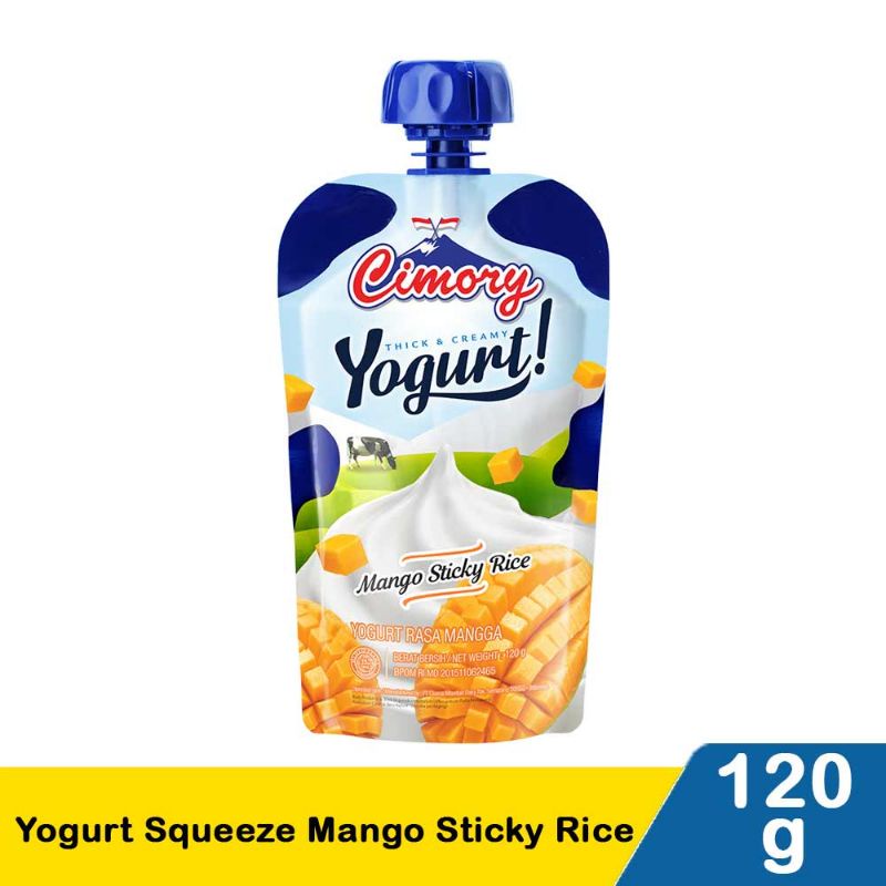 

Cimory Yoghurt Squeeze Mango Sticky Rice 120G