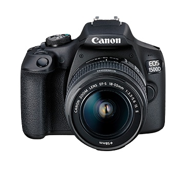 Canon EOS 1500D Kit EF-S 18-55mm II SLR Kamera - Garansi Resmi