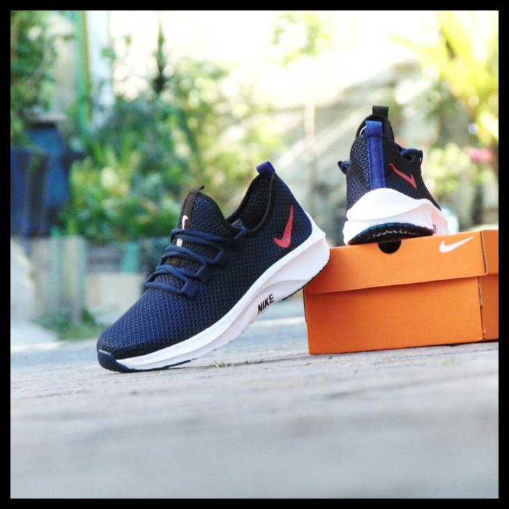 Sepatu Casual Nike Air Free Merah Hitam Lari Santai Pria