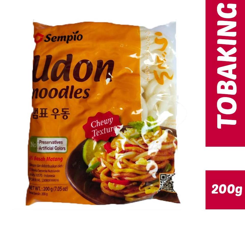 

Di⚡kon !! SEMPIO UDON NOODLE 200gr Mie Jepang korea matang basah chewy fresh Noodles