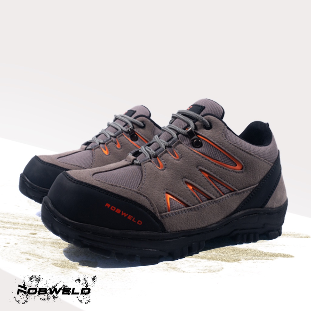 Robweld Sepatu Pria Safety Boots Pendek Low Ujung Besi