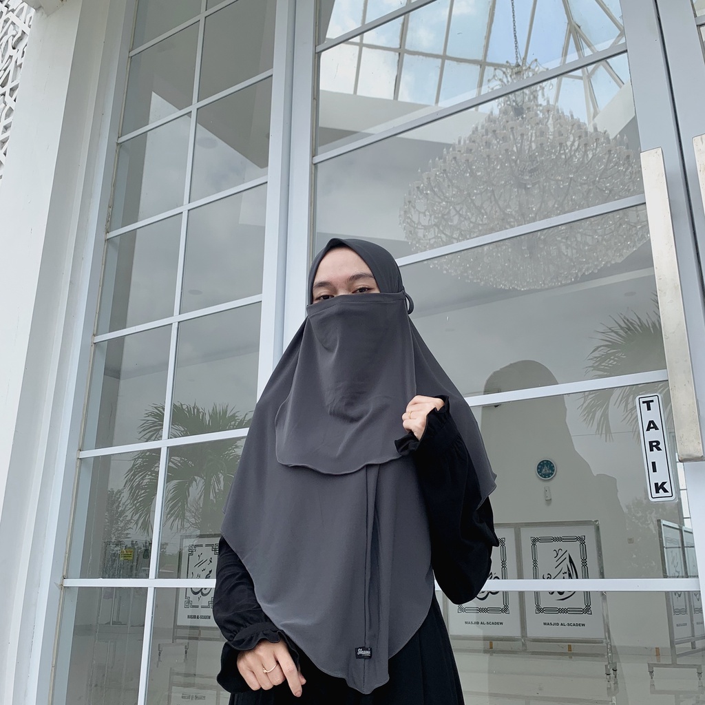 Bergo Cadar Bergo Instant Non ped Free Niqab Bergo Premium