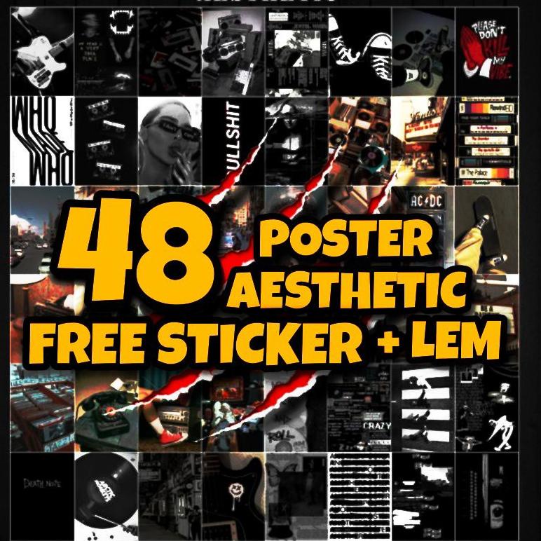 [KODE 1920] 2 - Poster Aesthetic Poster Hiasan Dinding Aestetik Poster Murah Poster Dinding Kamar Ce