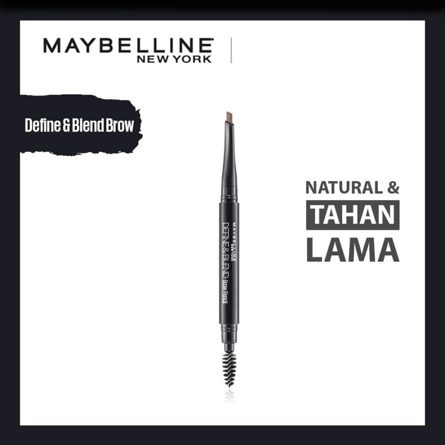 Maybelline Define And Blend Mechanic Eyebrow Pencil - Pensil Alis - Grey Brown - Natural Brown