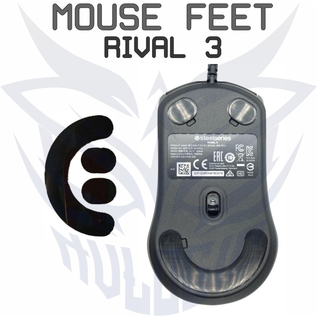 Mouse Feet Glide Steelseries RIVAL 3 - Mousefeet Skates PTFE