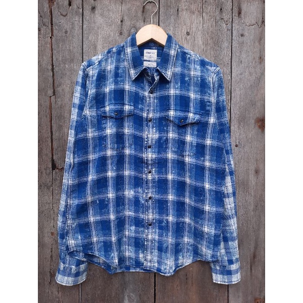kemeja flanel western gap size fit L second preloved