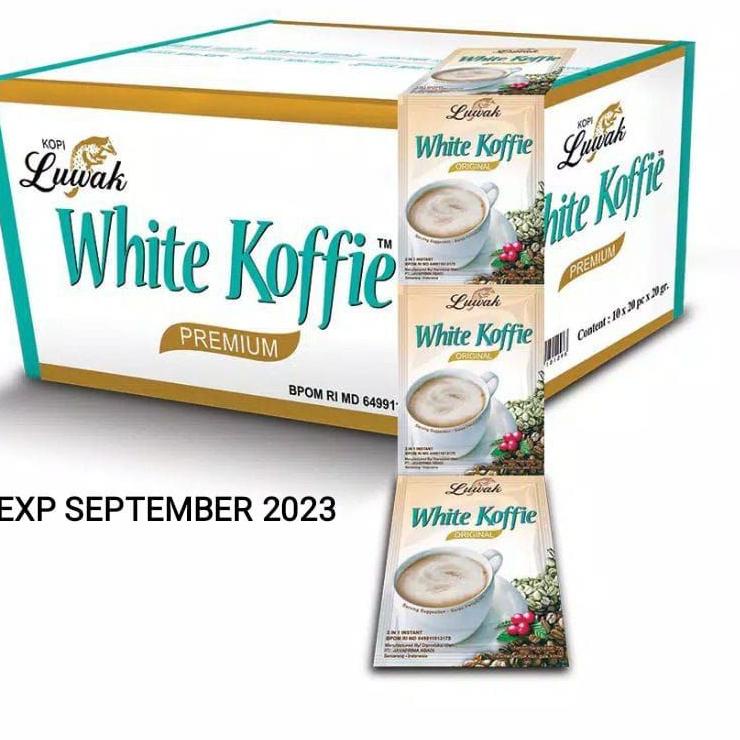 

>V44859) Kopi Luwak white Coffe original 20g RENCENG ( ISI 10)