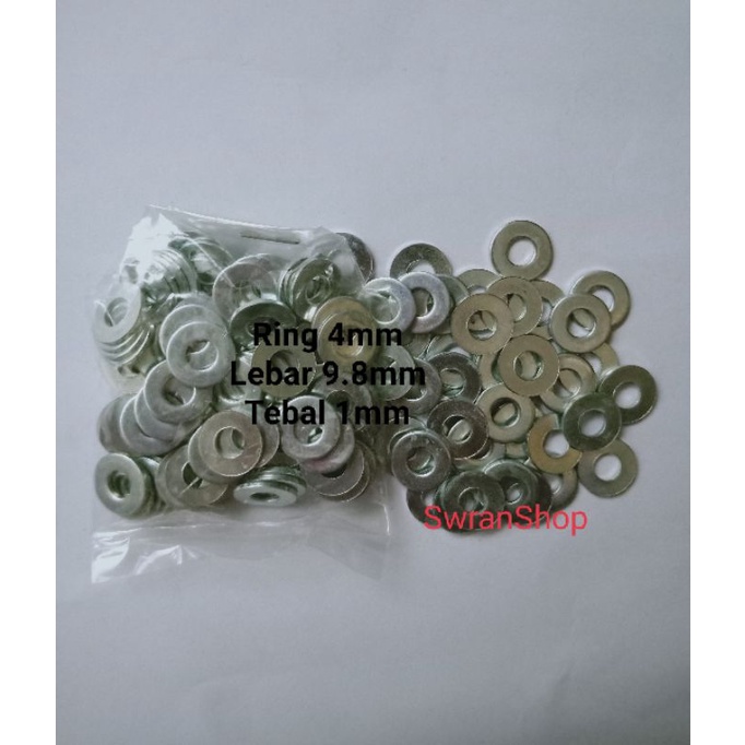 Ring Plat baut 7 atau baut M4 (per100)