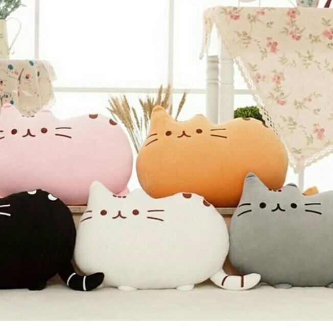 ❆ Bantal Kucing Pusheen Ukuran XL Besar Soft Halus Boneka Bantal Kucing Pusheen ✺
