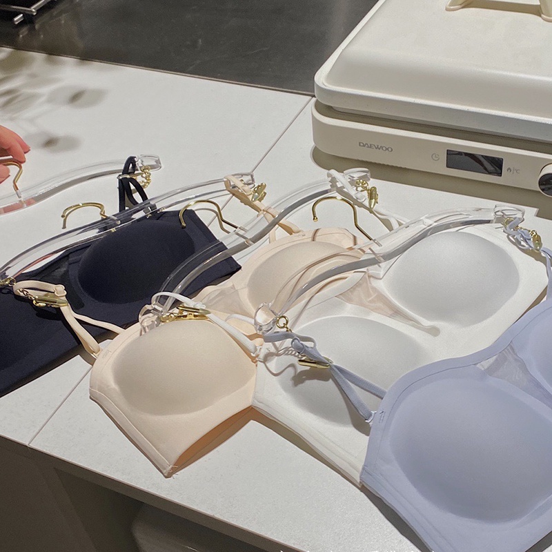 Seamless Bra Sexy Hollow B/C Cup Sederhana Baru Tanpa Kawat Keren Musim Panas