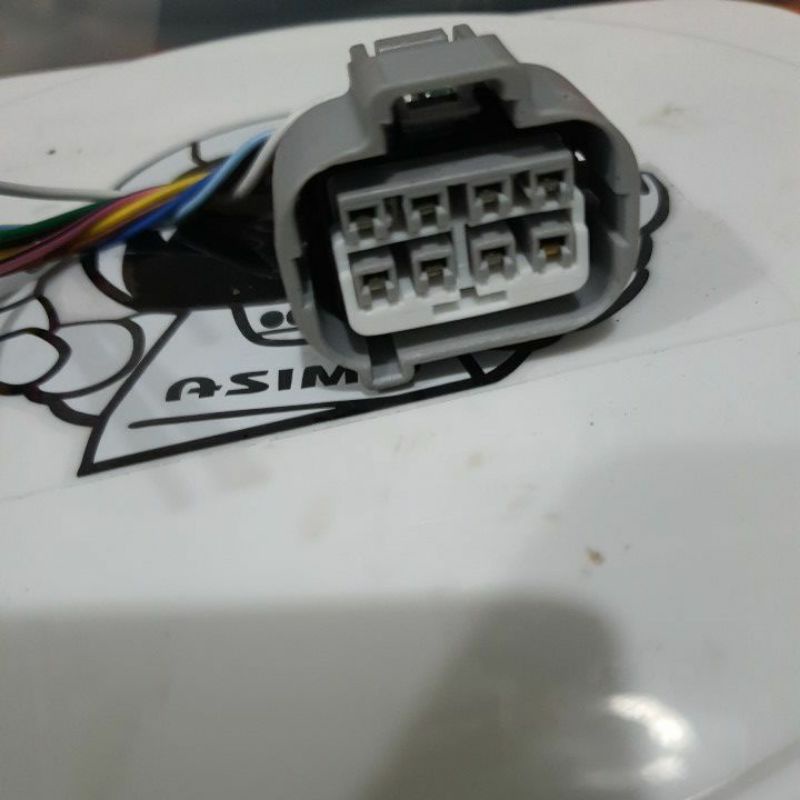 soket socket konektor headlamp lampu depan belakang led pin kabel 8 original toyota new innova