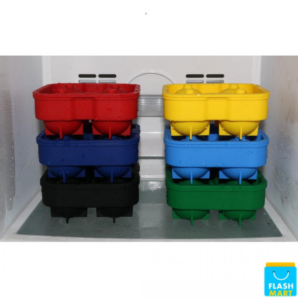 Flashmart Four Ball Ice Maker / Pencetak Es Batu Bulat 4 Slot