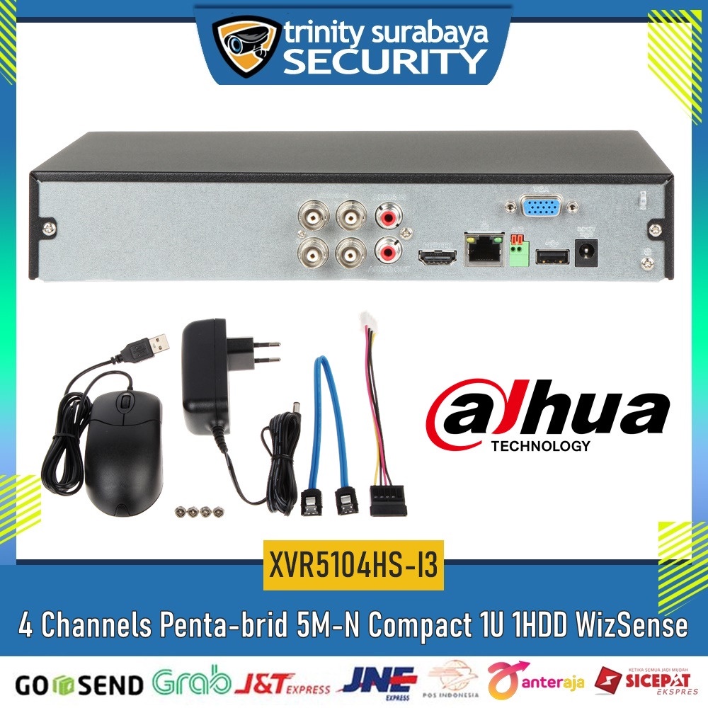 DVR CCTV 4ch DAHUA 5mp XVR5104HS-I3