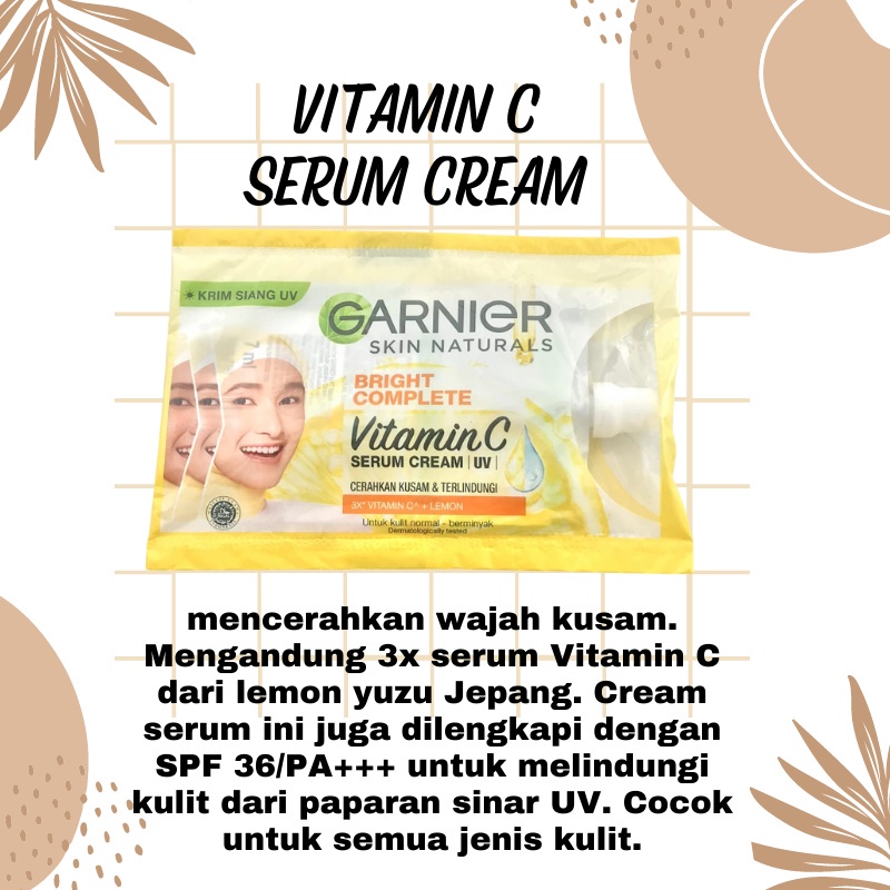 Garnier Bright Complete &amp; Garnier Sakura White Sachet Series