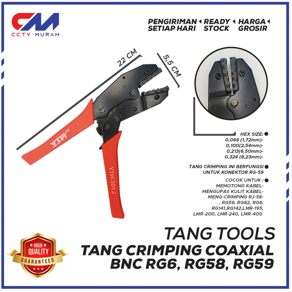 Tang Crimping Tools RG59 Tipe T-701