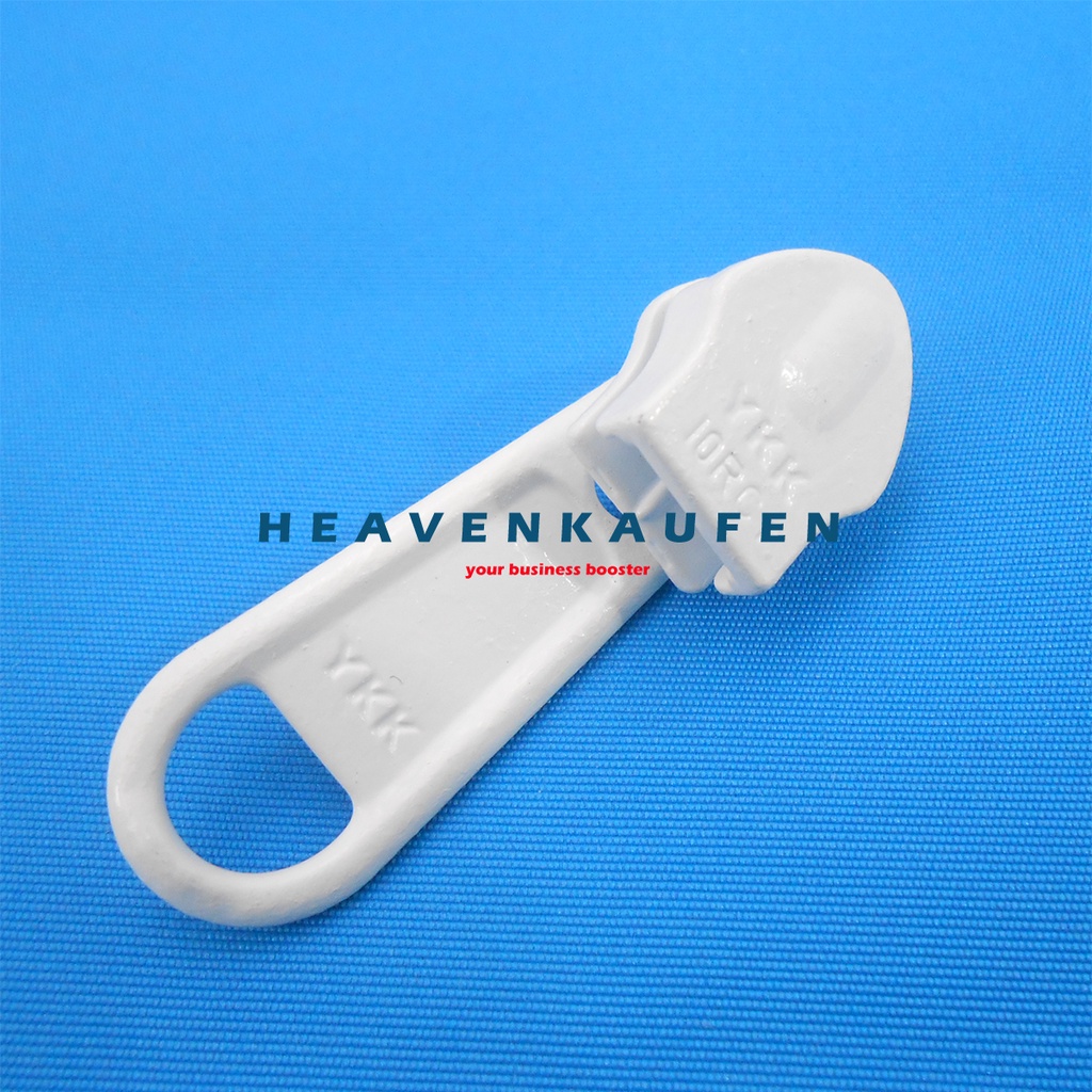 Kepala Rssleting YKK Reverse Terbalik No 10 Warna Putih