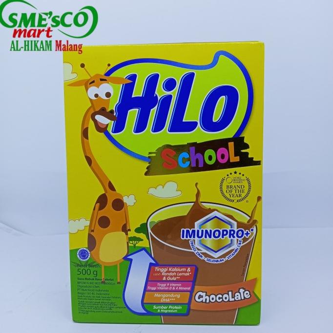 

HiLo School Chocolate 500gr - Susu Tinggi Kalsium Rendah Lemak bir04