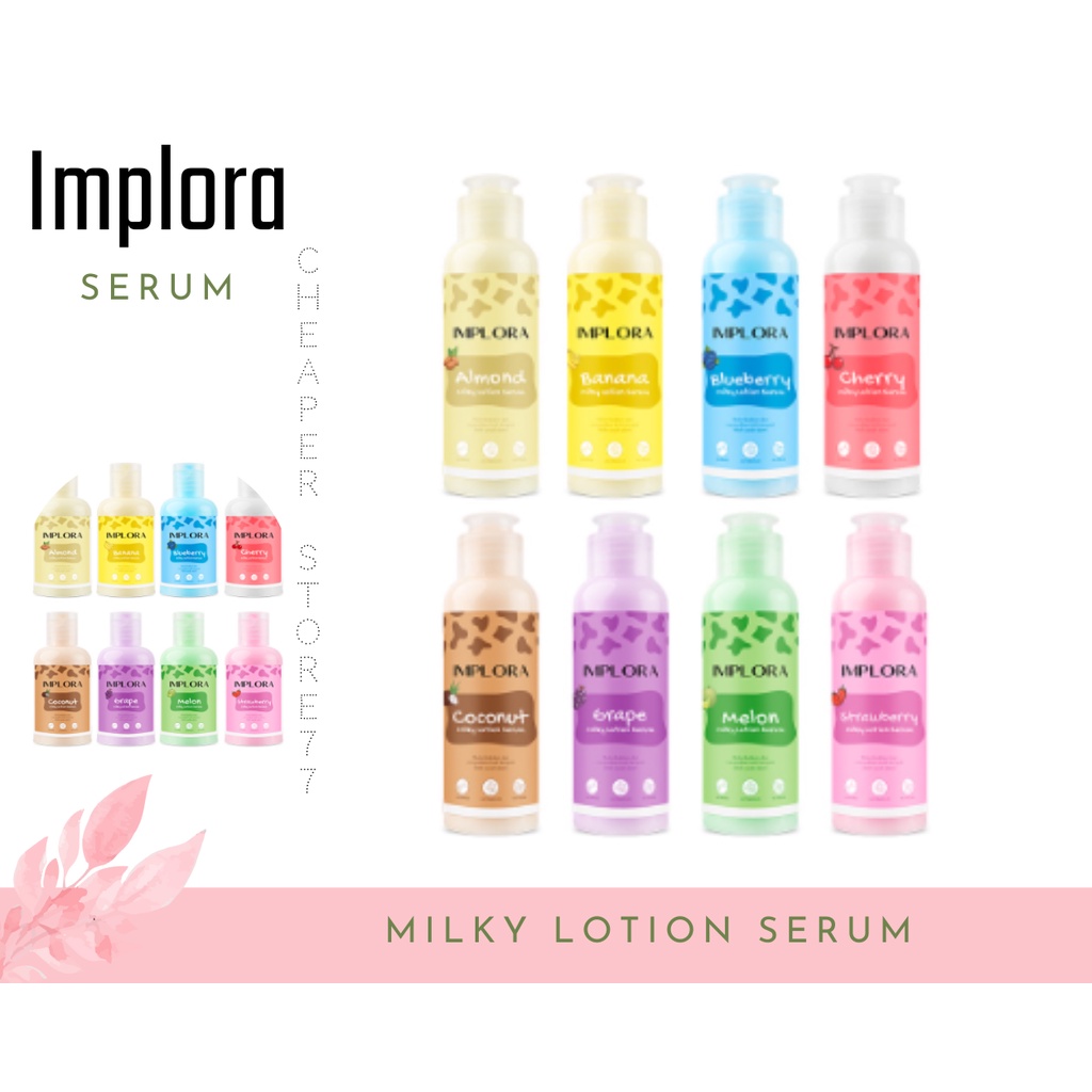 IMPLORA - MILKY LOTION SERUM 60ml &amp; 100ml