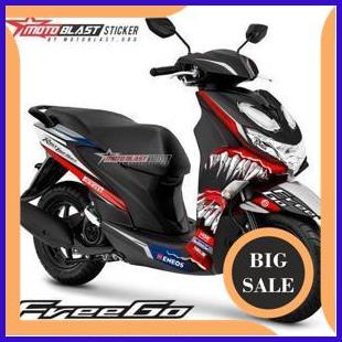 onderdil Decal Sticker Motoblast - Yamaha Freego Livery HJC Venom-Full Body 140ZZ3