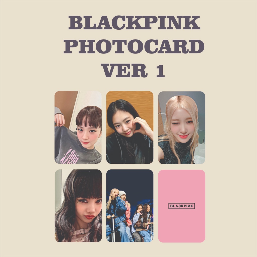 PHOTOCARD BLACKPINK SELFIE